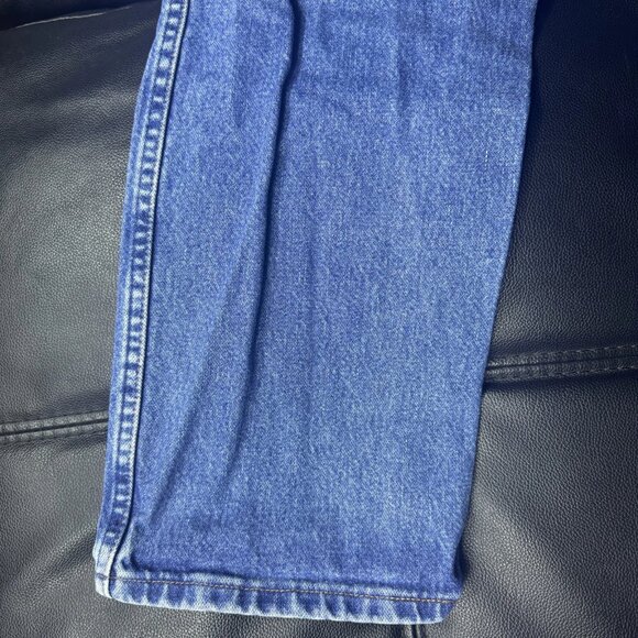 Wrangler Men's Straight Leg Jeans Blue Denim Relaxed Fit Rugged Wear 38x32 - Picture 9 of 16